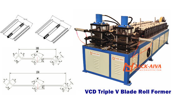防火ダンパーブレードロール成形機 | トリプルV＆エアフォイルブレード生産ライン