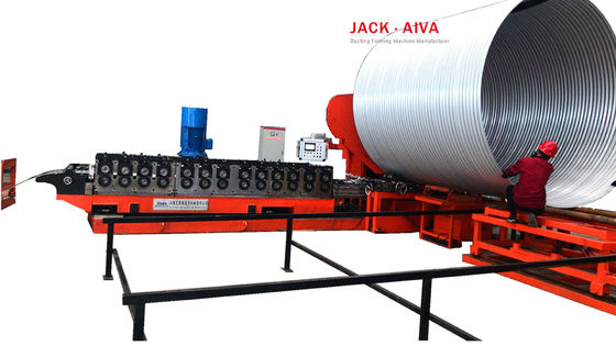 800mmの6000mm波形の排水渠の螺線形の管機械